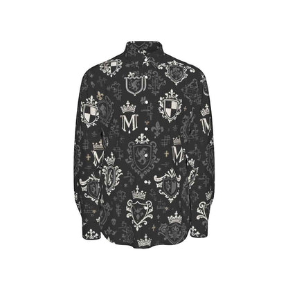 All-Over Print Men's Long Sleeve Shirt | 115GSM Cotton poplin