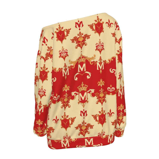 All-Over Print Women's Off-Shoulder Sweatshirt