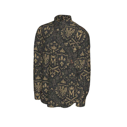 All-Over Print Men's Long Sleeve Shirt | 115GSM Cotton poplin