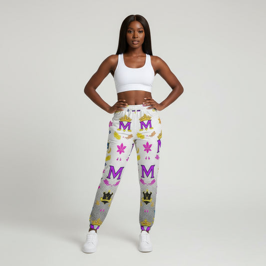 Women's Pants MUNSIEUR All-Over Print Knitted Fleece "Beauty Rest"