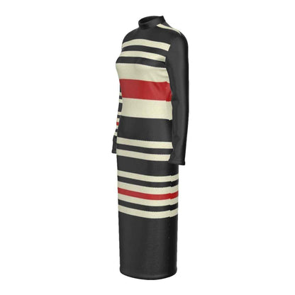 MUNSIEUR All-Over Print Women's Hip Dress