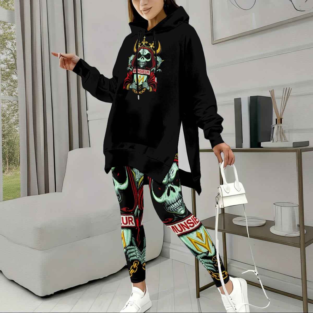All-Over Print Women's Stretch Hoodie Set