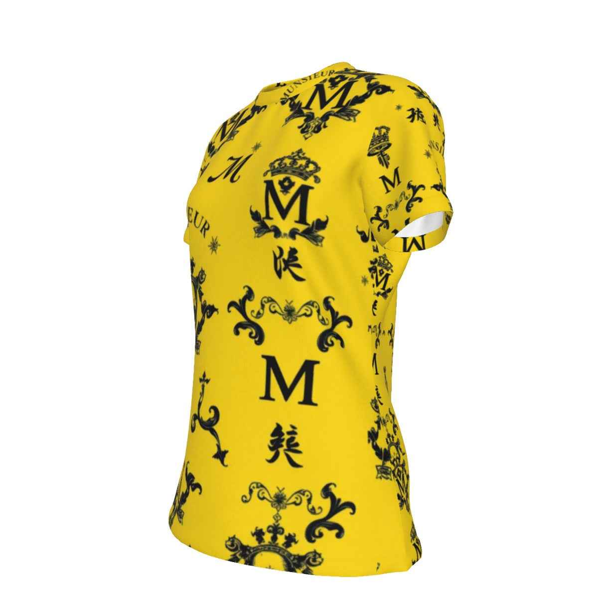 MUNSIEUR All-Over Print Women's T-Shirt Lightweight