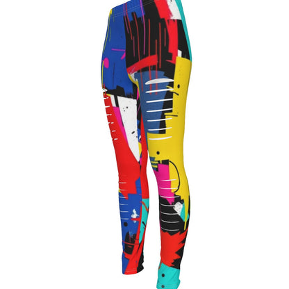MUNSIEUR All-Over Print Women's Ripped Leggings New Arrivals
