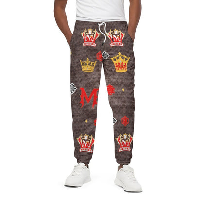 Slim-Fit 310GSM All-Over Print Joggers – Warm Heavy Cotton | MUNSIEUR