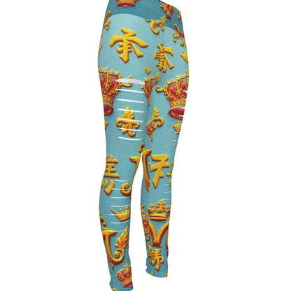 All-Over Print Women's Ripped Leggings