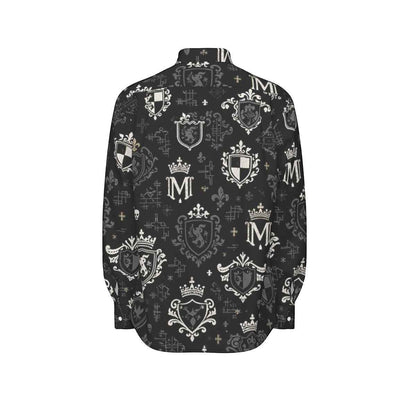 All-Over Print Men's Long Sleeve Shirt | 115GSM Cotton poplin