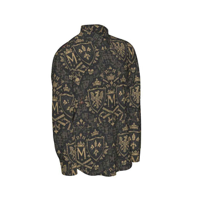 All-Over Print Men's Long Sleeve Shirt | 115GSM Cotton poplin