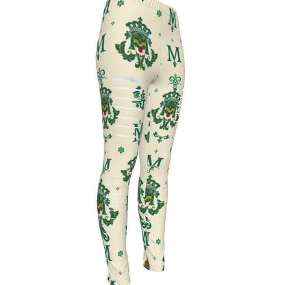 All-Over Print Women's Ripped Leggings