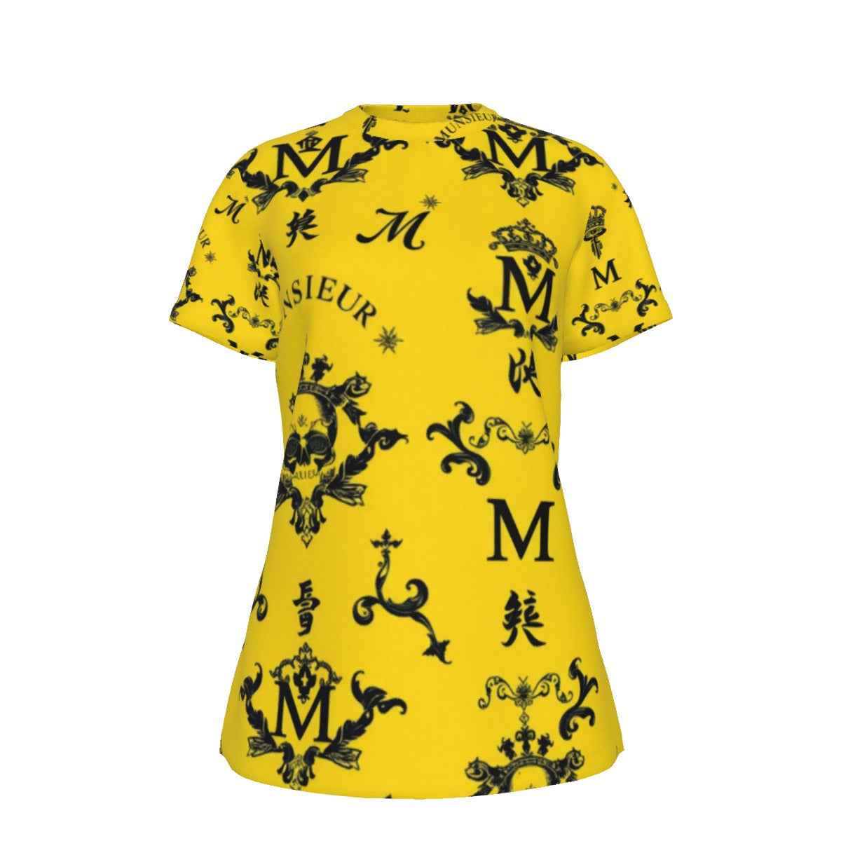MUNSIEUR All-Over Print Women's T-Shirt Lightweight