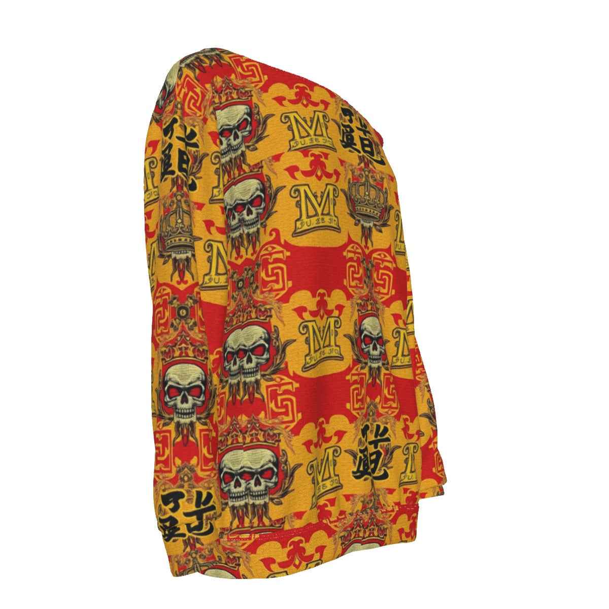 MUNSIEUR All-Over Print Women's Off-Shoulder Sweatshirt New Arrivals