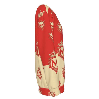 All-Over Print Women's Off-Shoulder Sweatshirt