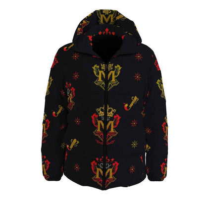 MUNSIEUR Men's All-Over Print Down Coat