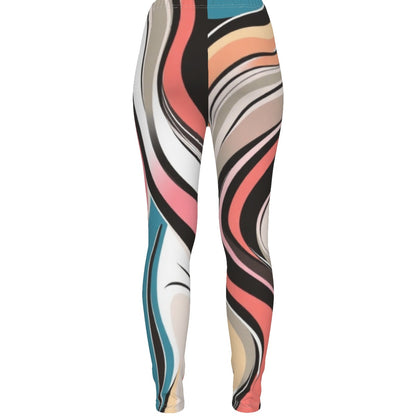 MUNSIEUR All-Over Print Women's Ripped Leggings