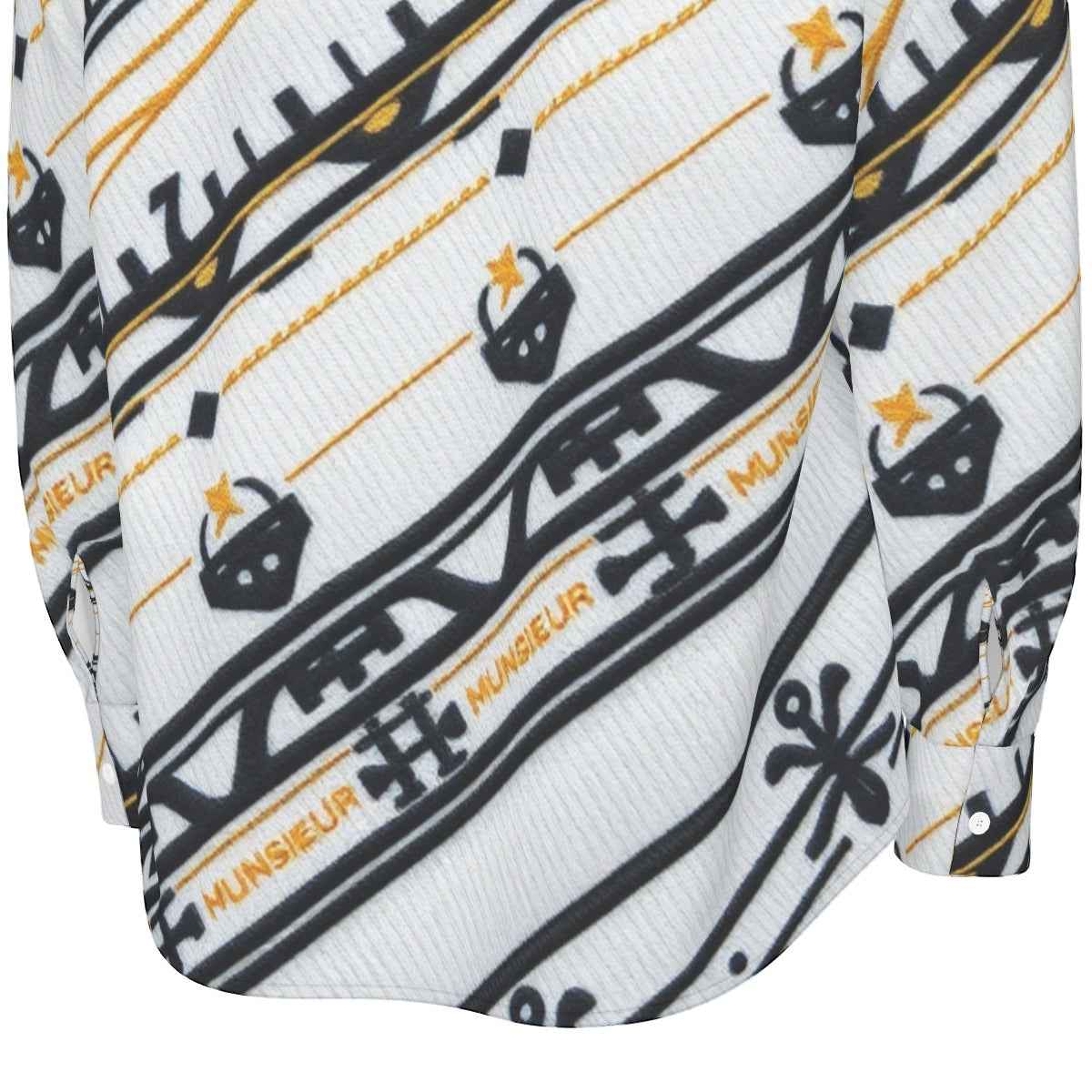 All-Over Print Men's Long Sleeve Shirt | 115GSM Cotton poplin