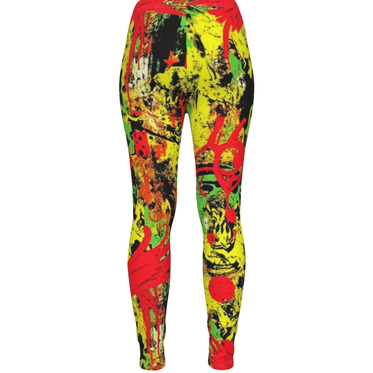 MUNSIEUR All-Over Print Women's Ripped Leggings