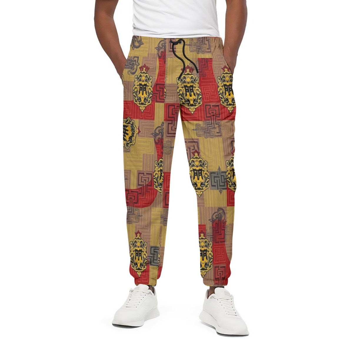 Multicolor 310GSM All-Over Print Streetwear Joggers | MUNSIEUR