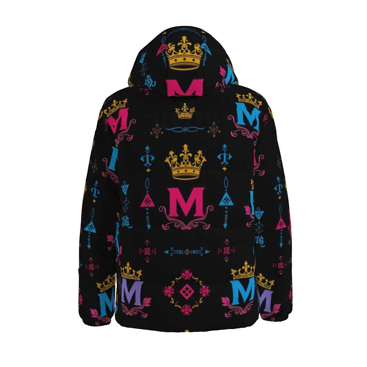 MUNSIEUR Women's All-Over Print Down Puffer Jacket