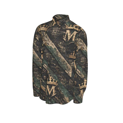 All-Over Print Men's Long Sleeve Shirt | 115GSM Cotton poplin