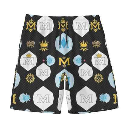 All-Over Print Men‘s Beach Shorts With Lining