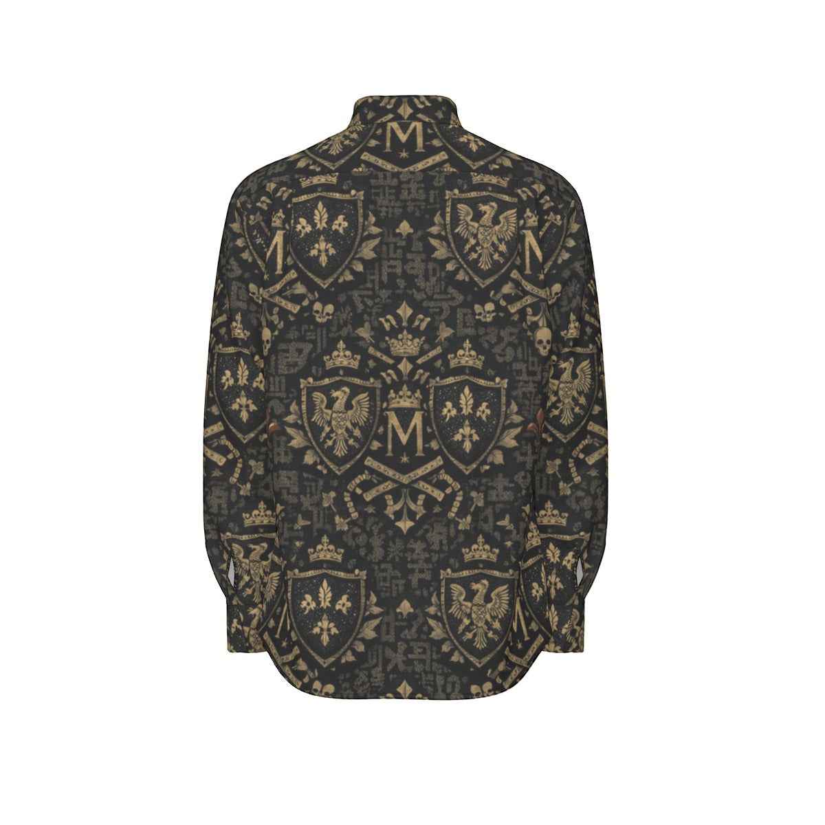 All-Over Print Men's Long Sleeve Shirt | 115GSM Cotton poplin
