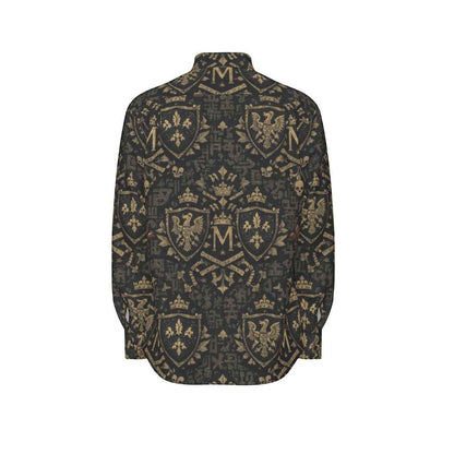 All-Over Print Men's Long Sleeve Shirt | 115GSM Cotton poplin