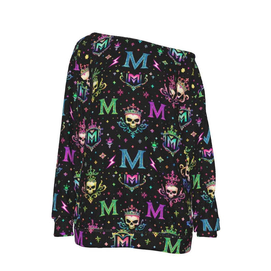 All-Over Print Women's Off-Shoulder Sweatshirt