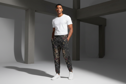All-Over Print Joggers for Men by MUNSIEUR