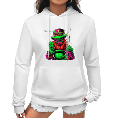 St. Patrick's Day Collection Munsieur Cotton Women's Leprechaun Mafia Boss "Uncle Ron" Sweater with Pocket