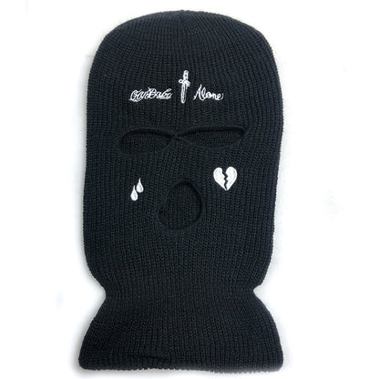 Knitted Hat Mask Streetwear Fashion