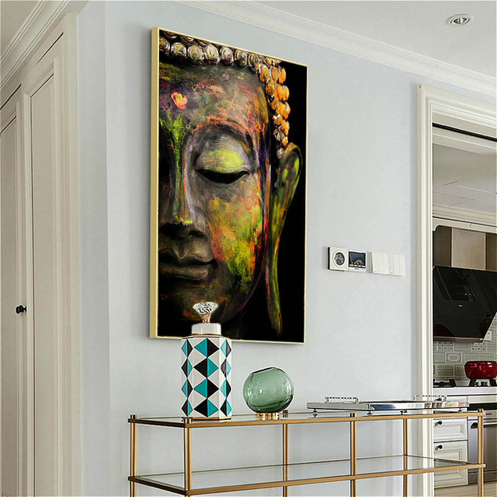 Buddha head portrait study decorative painting Art