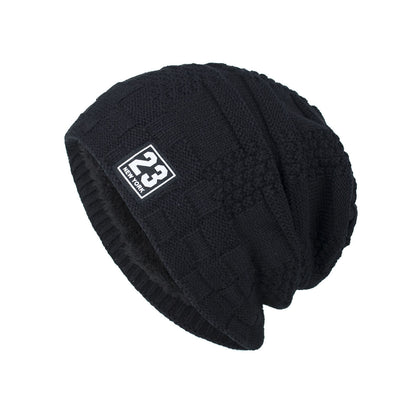 Women's Outdoor Warm Thickened Fleece Knitted Woolen Hat