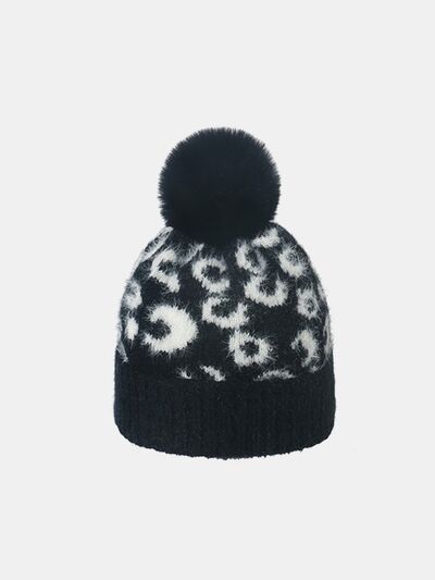 Leopard Hat with Pompom - Munsieur
