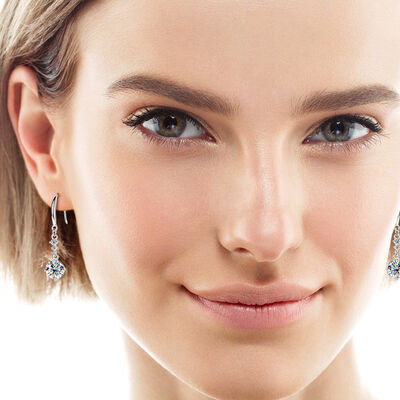 2 Carat Moissanite 925 Sterling Silver Earrings - Munsieur