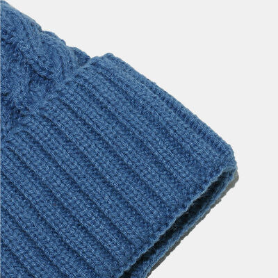 Cable Knit Winter Hat with Pompom - Munsieur