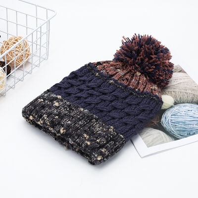 Contrast Thermal Hat with Pompom - Munsieur