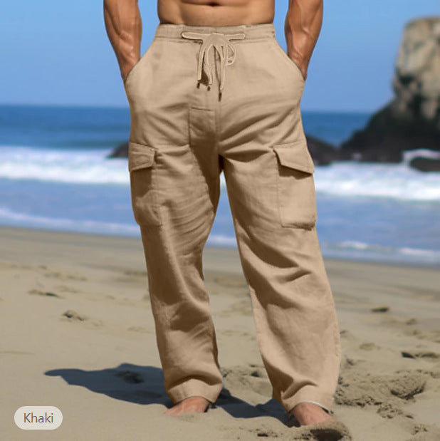Men's Summer Wear Fashion Multi-pocket Pants - Munsieur
