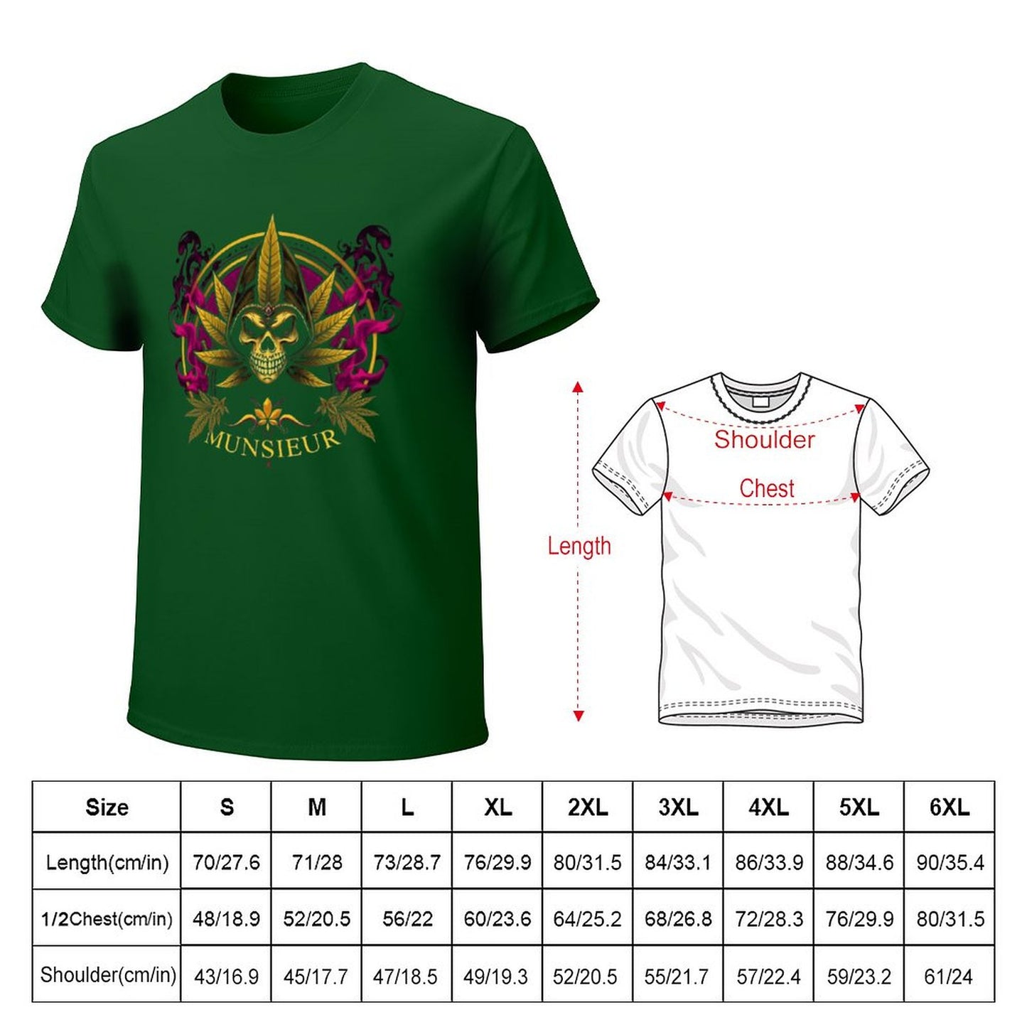 Munsieur 420 Collection "Out The Smoke" Tee for Men