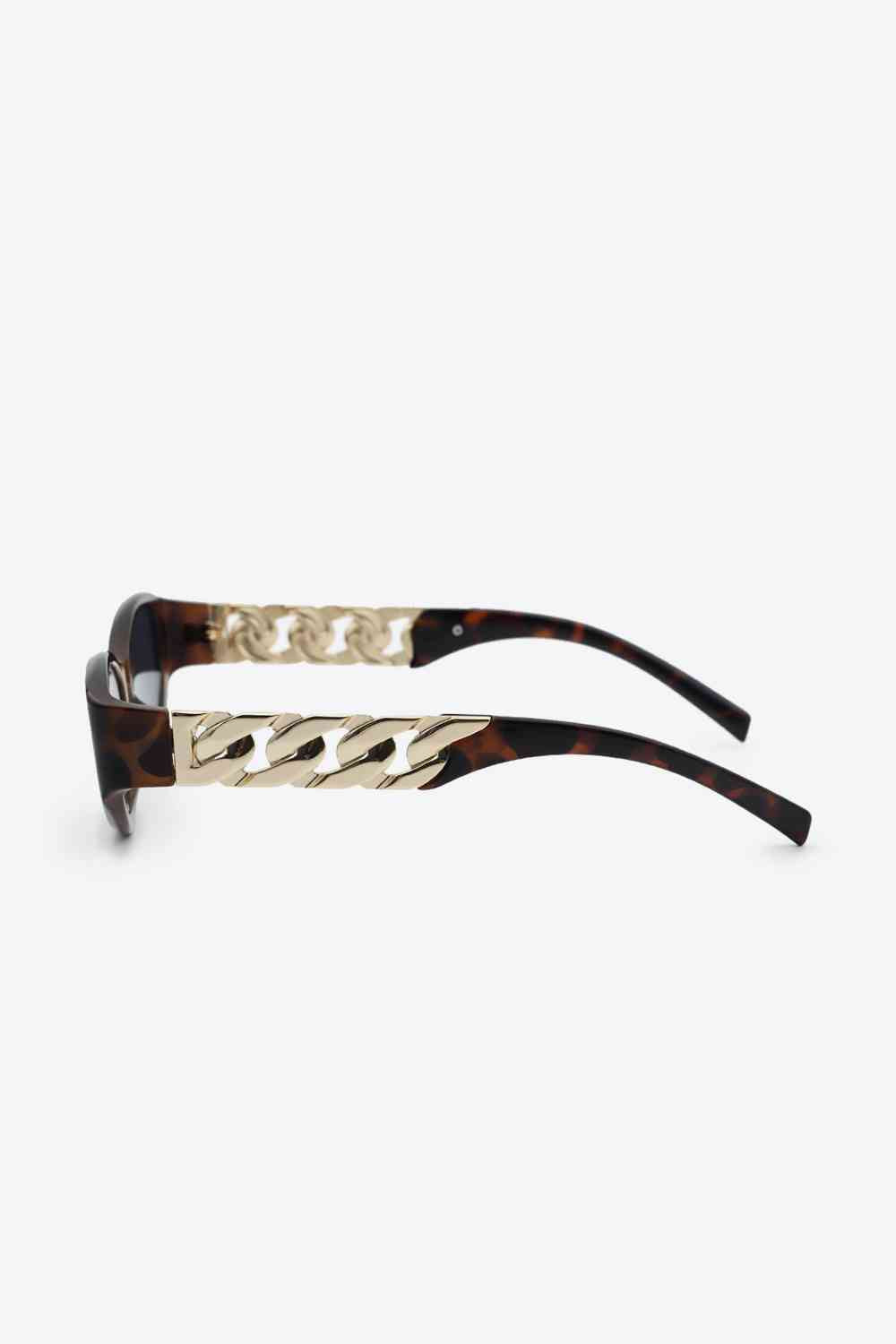 Chain Detail Temple Cat Eye Sunglasses - Munsieur
