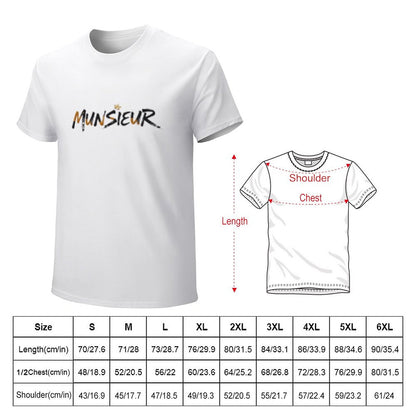 Munsieur Signature Men's Tee (High Definition & Front Printing)
