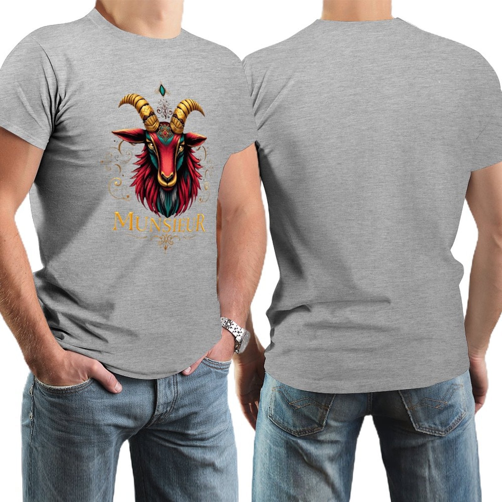 *Sale** Men's Munsieur Tee "Icon Billy" Designer Streetwear Fashion