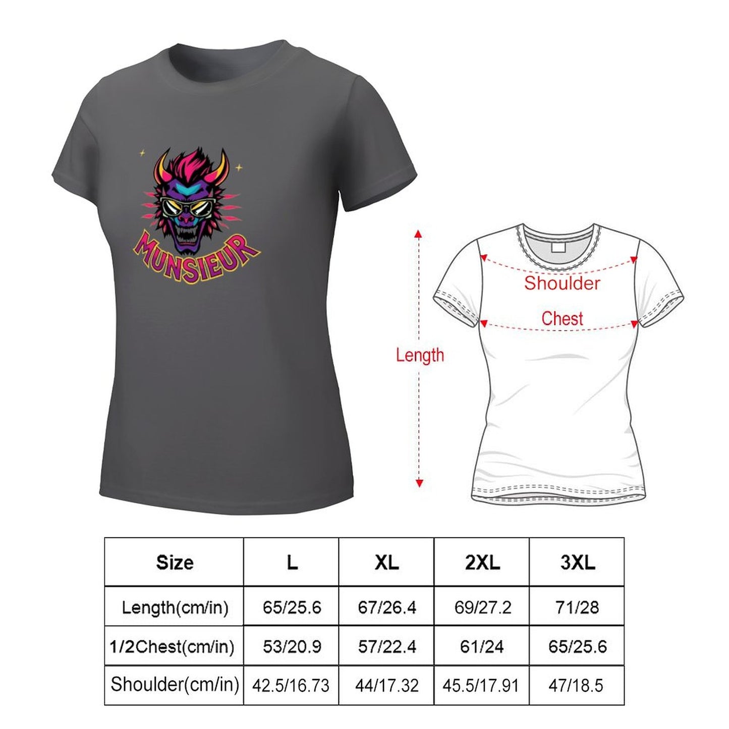 Munsieur Women's T-shirt "Meanie" Graphic T-shirt for Women - Munsieur
