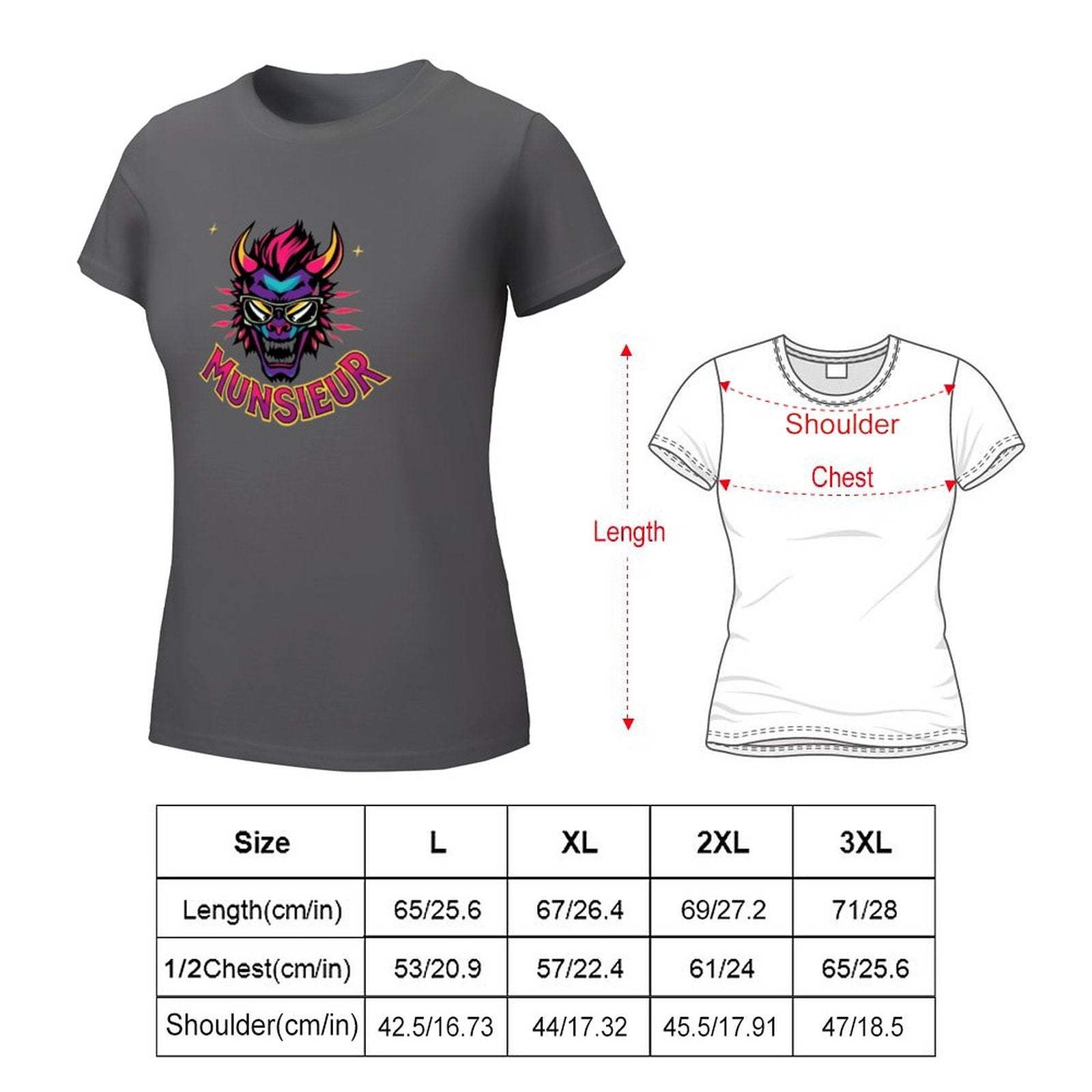 Munsieur Women's T-shirt "Meanie" Graphic T-shirt for Women - Munsieur