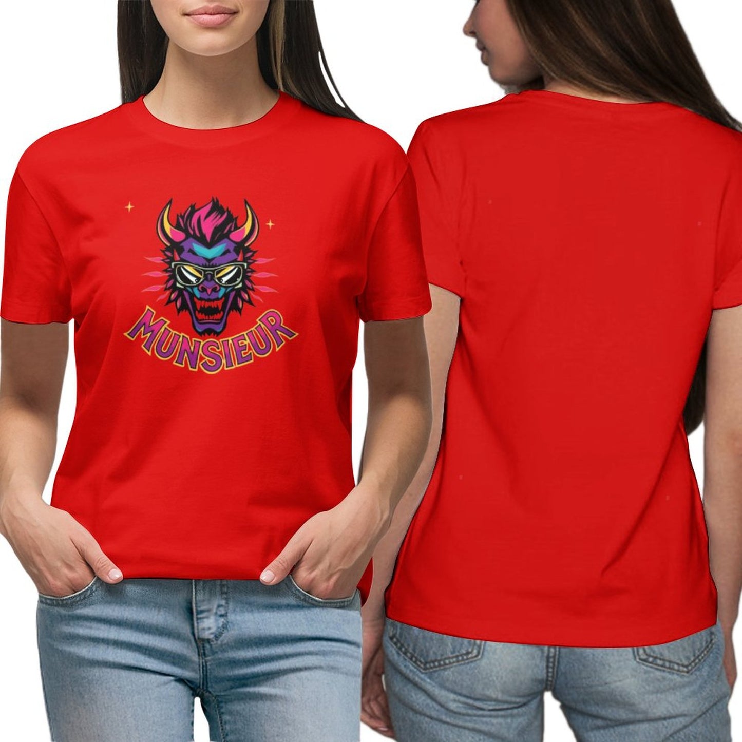 Munsieur Women's T-shirt "Meanie" Graphic T-shirt for Women - Munsieur