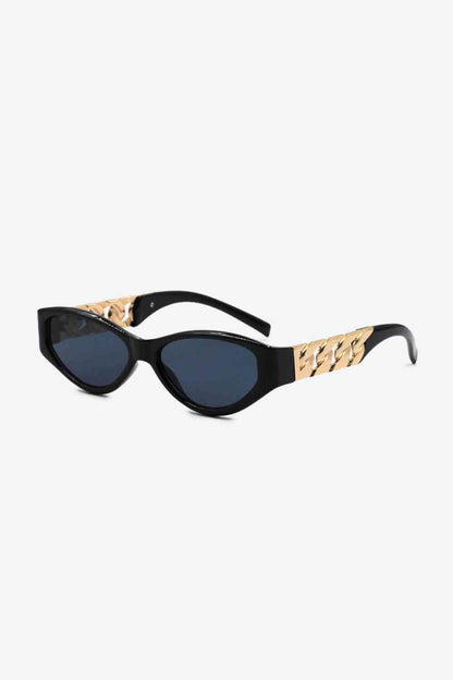 Chain Detail Temple Cat Eye Sunglasses - Munsieur