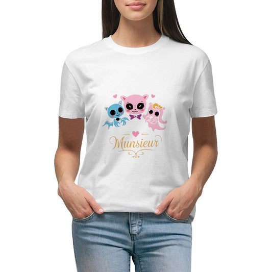 Women's Munsieur T-shirt Valentine's Day Collection "Vampire Friends" Designer Streetwear for Her