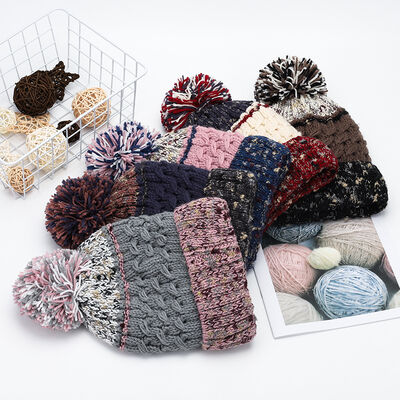 Contrast Thermal Hat with Pompom - Munsieur