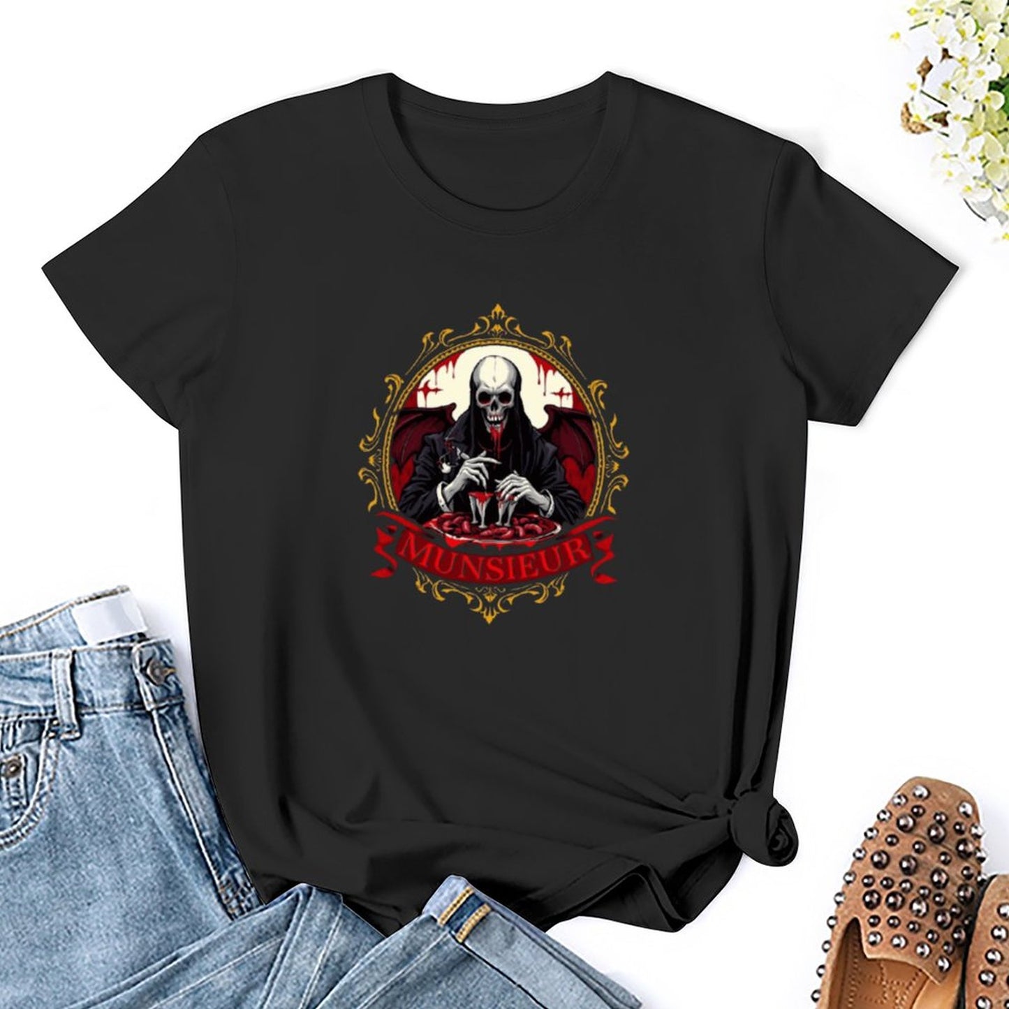 Women's Munsieur T-Shirt Valentine's Day Collection "Patron Q" Bleeding Love Collection
