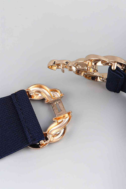 Zinc Alloy Buckle Elastic Belt - Munsieur