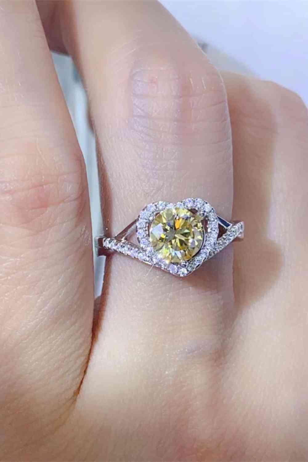 1 Carat Moissanite 925 Sterling Silver Ring - Munsieur